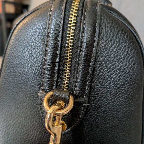 Coach Large Rowan Black Pebbled Leather - Picture 6 of 11